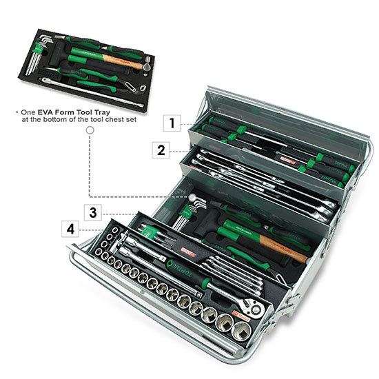 Bộ dụng cụ xách tay 63 chi tiết Toptul GCAZ0049 Bộ dụng cụ xách tay 63 chi tiết Toptul GCAZ0049